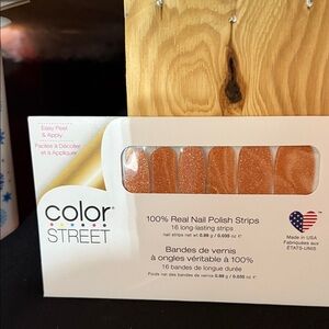 Color Street COMING IN HOT Orange Glitter Nail Polish Strips